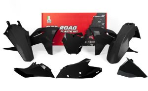 Racetech plastic kit Zwart Gas Gas MC 125 2021- & MC 250F/450F 2021- & MC 250 2022- & MC 350F 2022-