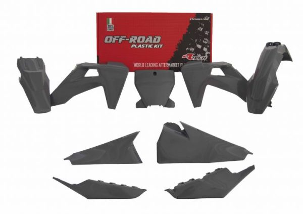 Racetech plastic kit Quantum Grijs Husqvarna TC/FC 125/250/350/450 19-