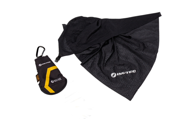 Inuteq Koel handdoek ( voor reizen ) Zwart met UV bescherming - Afbeelding 2