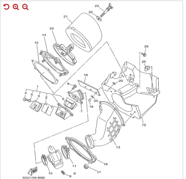 Yamaha OEM Seal 3JD-14462-00-00 - Afbeelding 2