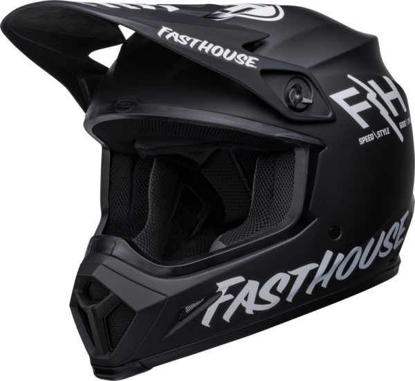 BELL MX-9 Mips Fasthouse Prospect Helm Mat Zwart / Wit S