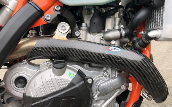Pro Carbon uitlaatbocht bescherming KTM EXC-F 250 2020- & Husqvarna FE 250 2020- & Gas Gas EC 250F 2021-