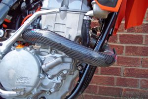 Pro Carbon uitlaatbocht bescherming KTM SX-F 250 2006-2007 ( voor originele uitlaatbocht )
