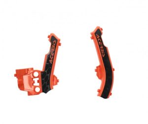 Acerbis X-Grip frame beschermers oranje / zwart KTM SX 50 2016- & SX-E 3 2023 & SX-E 5 2020- & Husqvarna TC 50 2017- & EE 5 2020- & Gas Gas MC 50 2021- & MC-E 5 2021-