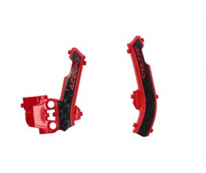 Acerbis X-Grip frame beschermers rood / zwart KTM SX 50 2016- & SX-E 3 2023 & SX-E 5 2020- & Husqvarna TC 50 2017- & EE 5 2020- & Gas Gas MC 50 2021- & MC-E 5 2021-