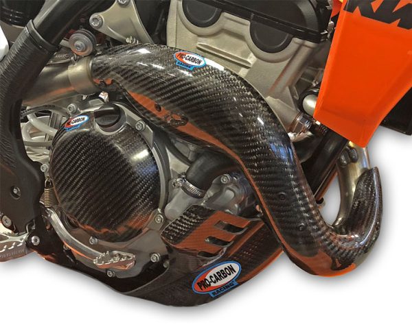 Pro Carbon uitlaatbocht bescherming KTM SX-F 450 2019-2022 & Husqvarna FC 450 2019-2022 & Gas Gas MC 450F 2021-2022 - Afbeelding 2