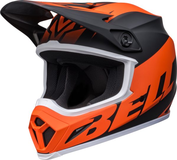 BELL MX-9 Mips Disrupt Helm Mat Zwart / Oranje 2023 Collectie