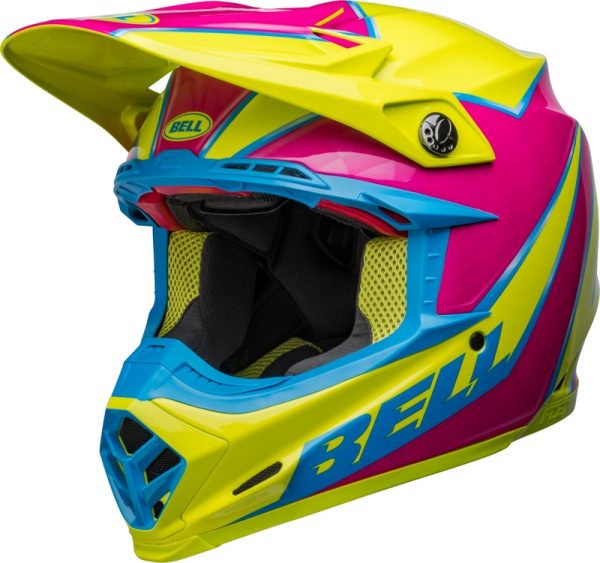 BELL Moto-9s Flex Sprite Helm Geel / Magenta 2023 Collectie