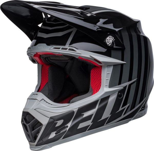 BELL Moto-9s Flex Sprint Helm Mat/Gloss Zwart / Grijs 2023 collectie
