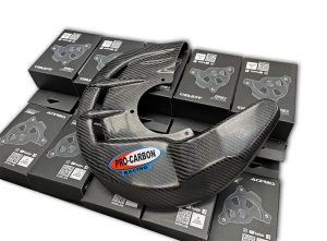 Pro Carbon voor remschijf beschermer universeel ( past ook op oversize remschijf ) zonder bevestiging set