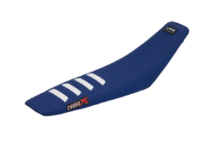 Cross X UGS Zadelovertrek Blauw / Blauw met Witte stroken Husqvarna TC/FC 125-450 2019-2022 & FE/TE 250-501 2020-2023