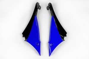 UFO radiator kappen Blauw / Zwart Yamaha YZ 450F 10 ( licht bekrast )