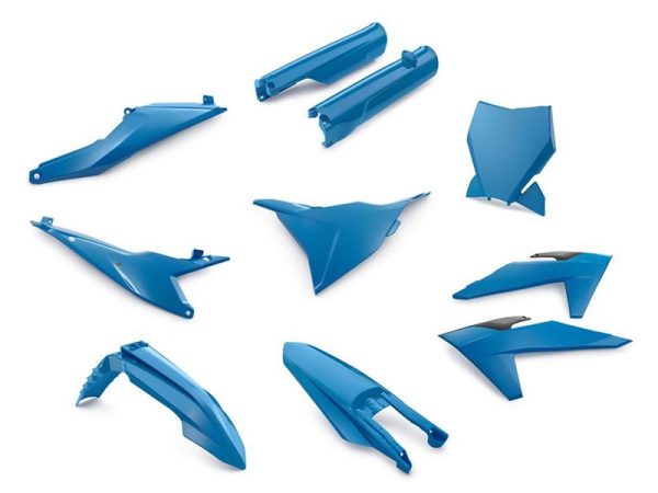 KTM OEM plastic kit Neptun Blauw ( met voorvork beschermers ) KTM SX 125/150/250/300 2023-2024 & SX-F 250/350/450 2023-2024