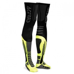 Acerbis X-Leg Pro sokken voor kniebrace Zwart / Geel