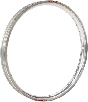 Excel voorvelg ( voor 36 spaken ) voor OEM naaf Zilver 21-1.60 Yamaha YZ/YZF/WR/WRF 125/250/450 1992-2023 & Honda CR/CRF 125/250/450 1984-2024