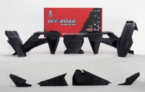 Racetech plastic kit Zwart Husqvarna TC/FC 125/250/350/450 19-