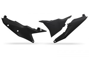 UFO Zijnummerborden + Luchtfilter kap Zwart KTM SX 125/150/250/300 2023- & SX-F 250/350/450 2023- & EXC/EXC-F 250/300/350/450/500 2024-