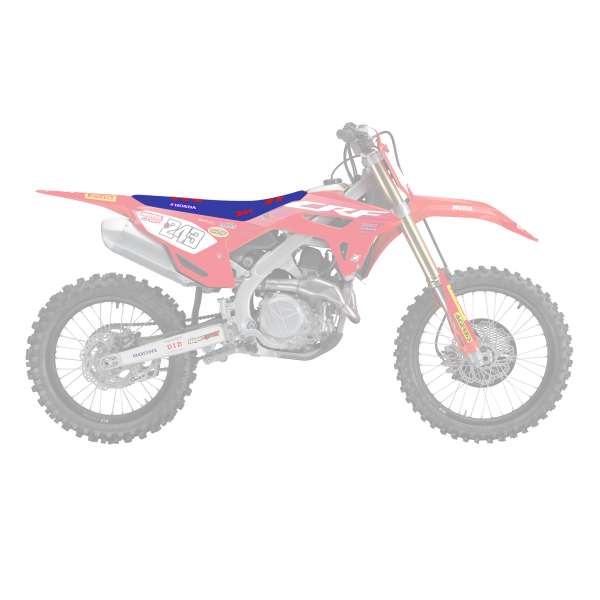 Blackbird Zadelovertrek Replica HRC 50th Anniversary Blauw / Rood Honda CRF 250R 2022-2024 & CRF 450R 2021-2024 - Afbeelding 2