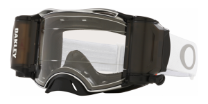 Oakley Airbrake heldere lens mat Wit Tuff Blocks MX crossbril met Roll Off