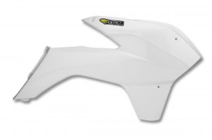 Cycra Powerflow Radiator Kappen Wit KTM EXC 125/200/250/300/350/450/500 2014-2016 & SX/SX-F 125/150/250/350/450 2013-2015