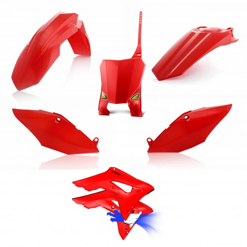 Cycra plastic kit Rood ( met powerflow radiator kappen ) Honda CRF 250R 2018-2021 & CRF 450R 2017-2020