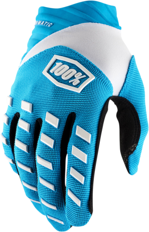100% handschoenen Airmatic Licht Blauw / Wit Maat XL