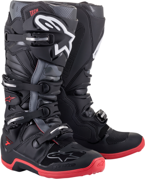 Alpinestars Tech 7 MX Laarzen Zwart / Grijs / Rood