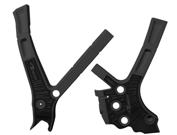 Racetech frame beschermers zwart Yamaha YZ 125/250 2005- & Fantic XX/XE 125/250 2021-