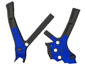 Racetech frame beschermers zwart / blauw Yamaha YZ 125/250 2005- & Fantic XX/XE 125/250 2021-