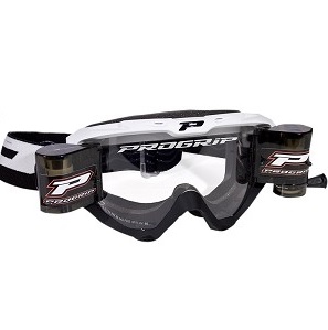 Progrip 3200 crossbril met roll off XL FL Wit / Zwart