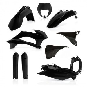 Acerbis plastic kit Zwart KTM EXC 125/250/300 2016 & EXC-F 250/350/450/500 2016