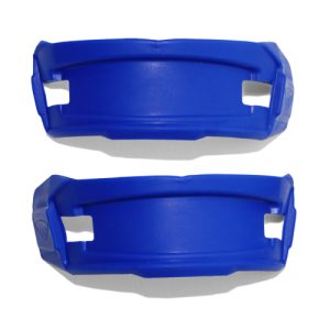 Cycra voorvork beschermer plaatjes Blauw voor alle Cycra Stadium voornummerplaat