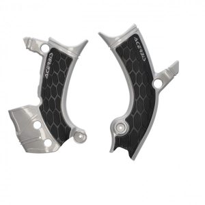 Acerbis X-Grip frame beschermers grijs / zwart Yamaha YZ 250F 2024- & YZ 450F 2023- & Fantic XXF 450 2024-