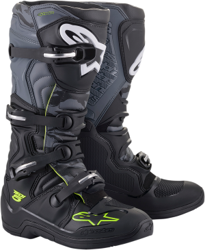 Alpinestars Tech 5 MX Laarzen Zwart / Grijs / Fluor Geel