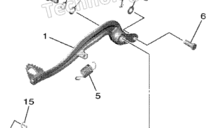Yamaha OEM rempedaal YZ 450F 2023