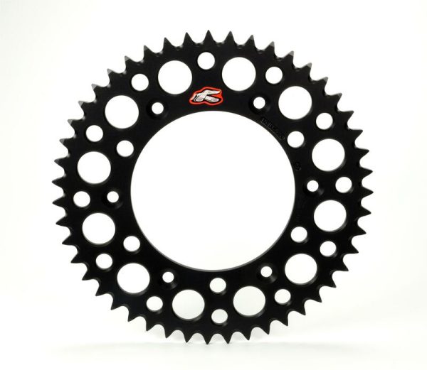 Renthal achtertandwiel 51 tands ultralight aluminium Zwart Fantic XX/XE 125 2021 & Yamaha YZ/YZ F 125/250/450 99-