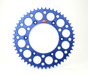 Renthal achtertandwiel 51 tands ultralight aluminium blauw Fantic XX/XE 125 2021 & Yamaha YZ/YZ F 125/250/450 99-