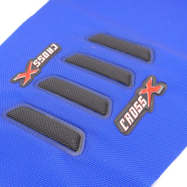 Cross X Zadelovertrek UGS Color Blauw met Wave Zwart Yamaha YZ 250F 2019-2023 & YZ 450F 2018-2022 & WR 250F 2020-2022 & WR 450F 2019-2022