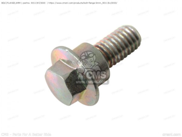 Honda OEM bout voor voorremleiding klem BOLT, FLANGE (6MM) 90113-KZ3-000