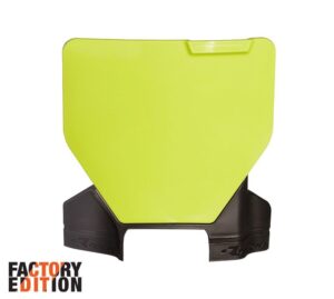 Racetech Factory voornummerplaat Fluor Geel / Zwart Husqvarna TC/FC 125-450 2023-
