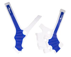 Racetech frame beschermers Wit / Blauw Yamaha YZ 85 2022-