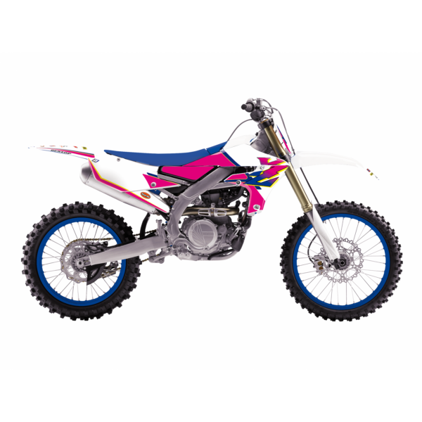 Blackbird stickerset met zadelovertrek Retro Yamaha YZ 250F 2019-2023 & YZ 450F 2018-2022 - Afbeelding 3