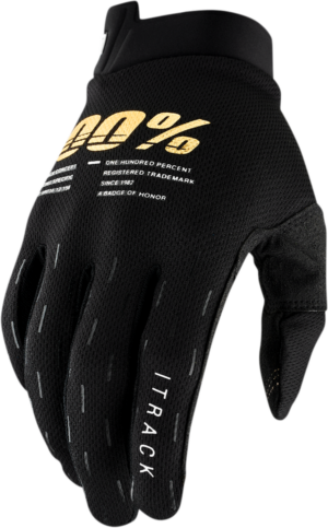 100% handschoenen Itrack Zwart Maat L