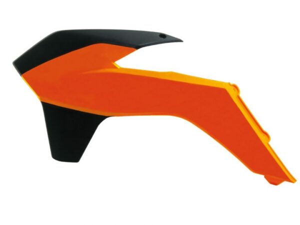 Racetech radiator kappen Zwart / Oranje KTM EXC 125/200/250/300/350/450/500 14-16 & SX/SX-F 125/150/250/350/450 13-15
