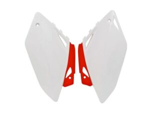 Racetech zijnummerborden Wit / Rood Honda CRF 450R 2007-2008