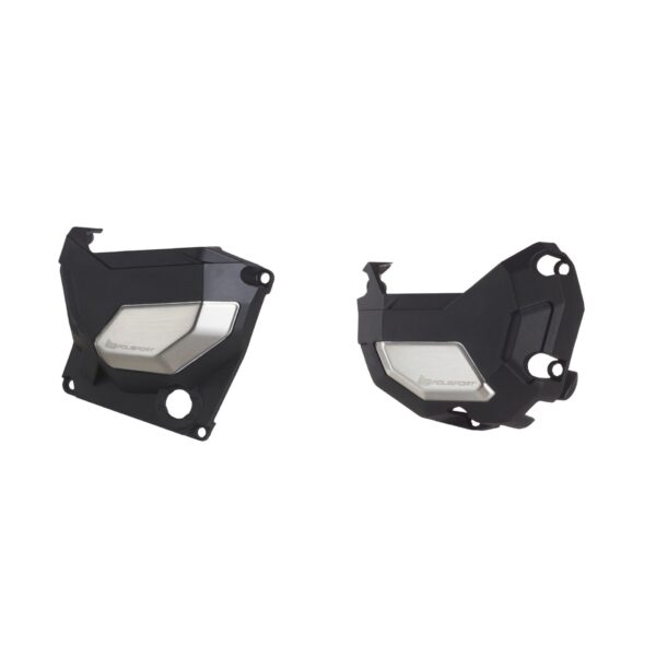Polisport KIT ENGINE COVER PROTECTOR BLACK - Kawasaki Z 900 2017-2022 & Yamaha XSR 700 2015-2022