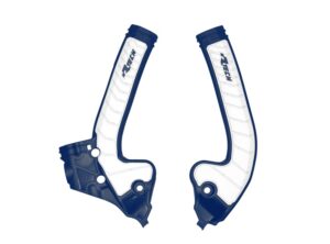 Racetech frame beschermers Blauw / Wit KTM SX 85 18- & Husqvarna TC 85 18- & Gas Gas MC 85 2021