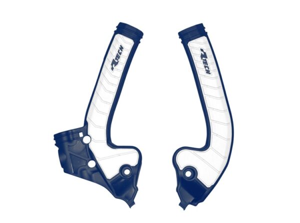 Racetech frame beschermers Blauw / Wit KTM SX 85 18- & Husqvarna TC 85 18- & Gas Gas MC 85 2021