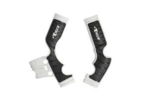 Racetech frame beschermers Wit / Zwart KTM SX 65 14- & Husqvarna TC 65 17- & Gas Gas MC 65 2021