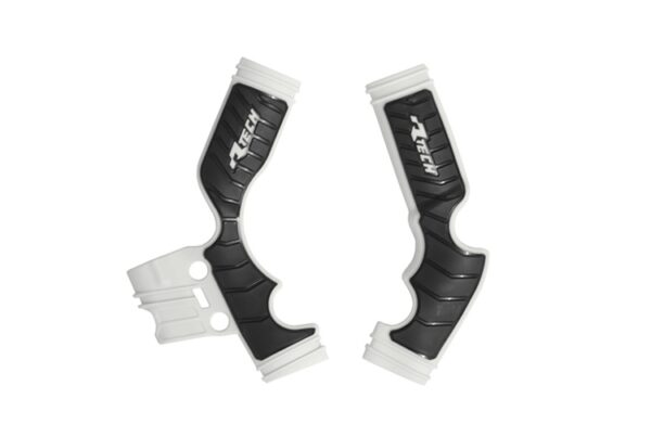 Racetech frame beschermers Wit / Zwart KTM SX 65 14- & Husqvarna TC 65 17- & Gas Gas MC 65 2021